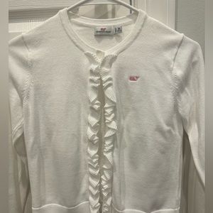 Girls ruffle cardigan